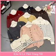 Women's long-sleeved round neck button-down sweater with embroidered hem from Guangzhou, medium form