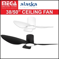 ALASKA ASPEN 38/42/50″ DC CEILING FAN WITH REMOTE &amp; LIGHT