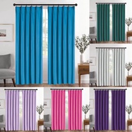 Langsir Tingkap Murah Curtain Semi Blackout Kain Langsir Pintu Door Curtains blinds plain colour plain curtain 纯色窗帘