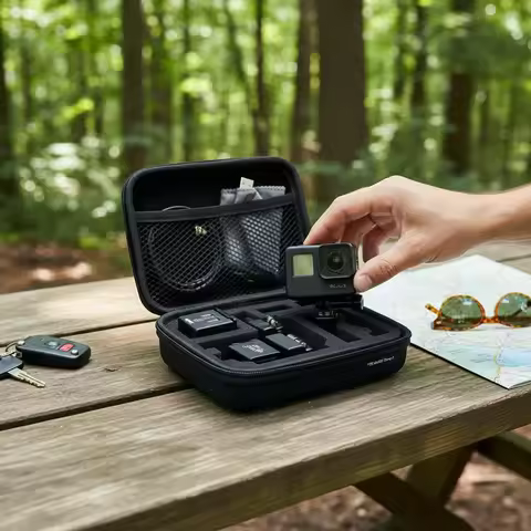 For AKASO Brave 7 LE Ortable Carrying Case Action Camera Compact Mini Shockproof Camera Accessories