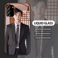 Tempered Glass case For Samsung Galaxy S30P S21 FE PLUS 5G S30 ULTRA Korean Pattern Mobile Phone cas