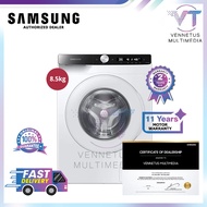 Samsung WW85T504DTT/FQ 8.5KG Front Load Inverter Washer / Washing Machine with AI Ecobubble &amp; Hygiene Steam