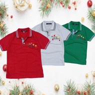 BARU!! Kaos Berkerah Merry Christmas Natal Anak Sekolah Minggu