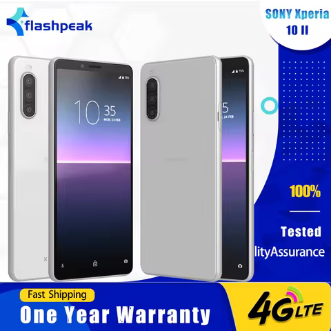 Sony Xperia 10 II XQ-AU51 XQ-AU52 Japan 4G LTE CellPhone 4GB+64GB Triple Camera Android Octa-core xp