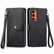 Ready to ship Love Zipper Lanyard Leather Phone Case For Samsung Galaxy A57 5G/Samsung Galaxy A56 5G