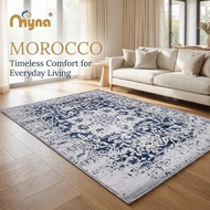 MYNA Morocco Karpet Ruang Tamu Velvet Anti-Slip 6mm | Living Room Carpet 120x180 160x230 200x300cm