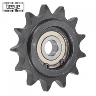 BEEYE Chain Idler Sprocket, 10mm Bore 1/2" Pitch 13 Tooth Convex Idler Gear, Black Oxide  C45 Carbon
