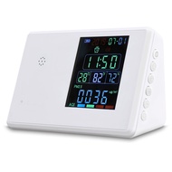 Formaldehyde Detector PM2.5 Particle Detector Temperature Hygrometer Clock Alarm Clock Carbon Dioxid