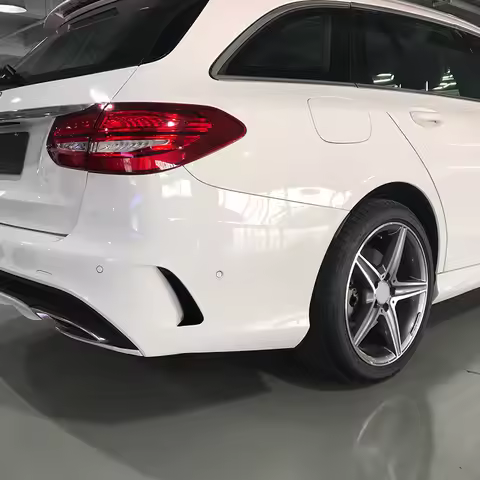 M63K-Rear Bumper Spoiler Side Canard For Mercedes For Benz C Class Estate S205 C180 C200 For AMG Bla