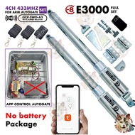 E8 E3000 620MM ( 4CH 433MHZ A3 ) ( FULL SET ) SWING ARM AUTOGATE HEAVY DUTY DREAM ARM AUTO GATE SYST