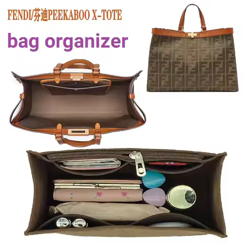 【Only Sale Inner Bag】Bag Organizer Insert For Fendi PEEKABOO X-TOTE Organiser Divider Shaper Protect