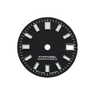 New NH35 Dial/NH34 Dial S logo 28.5mm Green Luminous Single Date Mechanical Dial for Seiko mods part