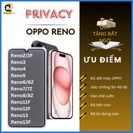 Toughened Anti-Peeping Oppo Reno 13 13F 5G 12F 11F 8 8Z 8Pro 5G 7 7Z 6 6Z 5 4 3 2 2F