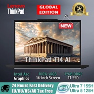 Terhad Lenovo Thinkpad T14 2025 Ai Laptop Intel Core Ultra 5 125j/ultra 7 155j/intel Arc Ram 32gb 1t