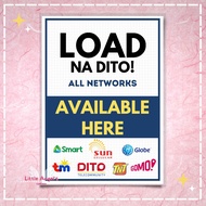 【hot sale】 LOAD NA DITO (A4 LAMINATED)