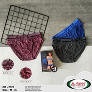 [ 3 PCS ] CD AGREE 2323 Adult Men's Underwear Agree Sport 2323 Cool Men's Underwear