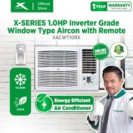 X-SERIES 1HP Inverter Grade Window Type Aircon w Silver Ion Filter Timer  Remote (XACWT10RX)
