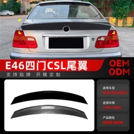 Suitable for 1998-24 BMW 3 Series E46 4-Door M3 CSL Style Trunk Spoiler Mod