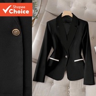 BR24-2-Color-Blocked Pocket Metal Button Notched Lapel Suit-BZB24BR087  BR24-2-Sut jas dengan butang