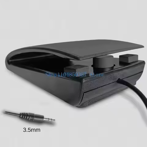 652F Professional Sustain Pedal for Musicians Universal Damper Foot Pedal 3.5mm/6.5mm