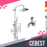 ACEBEST Shower Kamar Mandi Pancuran Atas Pancuran Mandi Satu Set Shower SJ-86