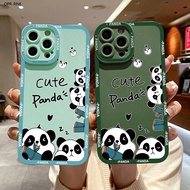OPPO Reno 5 6 5F 6Z Pro 4G 5G For Phone Case Thicken Lens Soft Casing Cute Panda Full Cover Liquid Silicone Cases