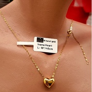 Ivana 18K Gold Pendant 1g Chain .50g Premium Gold Pawnable by FT Gold Shop