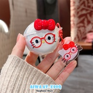 【Direct supply】For AIWA AT-X80Q Case Casing Soft Silicone DIY Creative Cat Earphone Case Cover