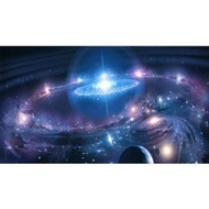 Cosmos Starry Sky Poster Space Nebula Canvas Painting Solar System Planet Orbital Universe Sci-fi Ga