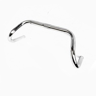 Stang Sepeda Balap Jadul Fixie Standar 25.4 mm NON Oversize Drop Bar Dropbar Besi Hitam Chrome Silve