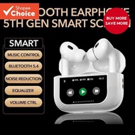 A9 Pro ANC ENC Wireless Earbuds with Touch Screen Display, Gaming Noise Cancelling Headphones