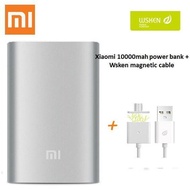 (Twin Set combo) 100% original xiaomi 10000mah powerbank + wsken micro usb magnetic cable