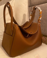 Hermes Lindy 26 金金 - mini lindy 大象灰