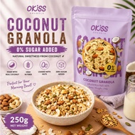 Okiss Coconut Granola 0%【Zero Sugar Added 】 250g <Diet granola>