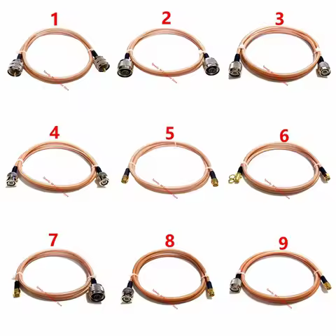 RG142 Coax Cable Double Shielded Crimp for UHF PL259 N Type TNC BNC Male Female Connector Extension 