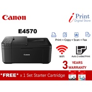 CANON E4570 PRINTER ALL-IN-ONE  (PRINT/SCAN/COPY/FAX/WI FI) [ REPLACE E4270 NEW MODEL]