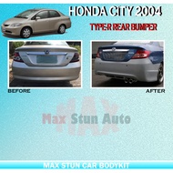 HONDA CITY 2004 TYPE R STYLE REAR BUMPER MATERIAL FIBER