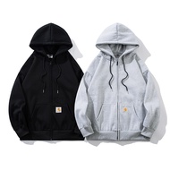 Carhartt's hoodie classic casual loose plus velvet unisex zipper jacket hoodie carhartt