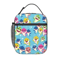 Baby Shark Portable Hand-Held Insulated Lunch Bag Unisex Reusable Insulated Cooler Lunch Bag