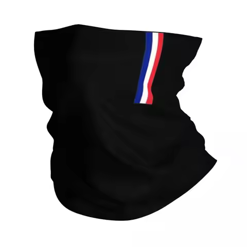 Flag Of France End Bandana Neck Gaiter Printed Flag French France Flag Mask Scarf Multi-use Headband