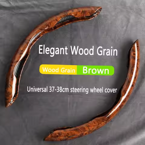 Wood Grain Steering Wheel Cover Excellent Tactile Sensation For NIO ET5 ET7 ET9 EVE Car Pedals and P