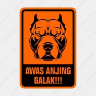 New Beware of Fierce Dog Sign 35Cm X 50Cm - Aluminum Plate