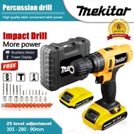 Mekitor cordless Drill Cordless Set Drill Battery Hand Drill Impact Drill Bateri Screwdriver Hammer 