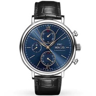 Iwc Baitao Fino Blue Face Chronograph Automatic Mechanical Men's Watch IW391036