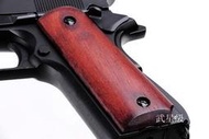 台南 武星級 BELL M1911 實木 握把片 (WE KJ MARUI 柯特科特45手槍 1911 COLT MEU