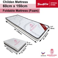 Sunpillo, Children Mattress (Foldable Mattress) (Foam) - 60cm x 150cm x 9cm