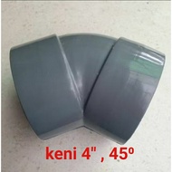 Knee keni connection 4" 45 degrees maspion