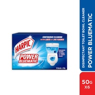 HARPIC Toilet Bowl Cleaner Power Bluematic 50g Jumbo 6s