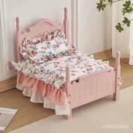 34Four Seasons Universal Pet Solid Wood Bed Pastoral Princess Bed Dog Bed Teddy Bichon Bed Wooden Bed Dog Kennel Cat