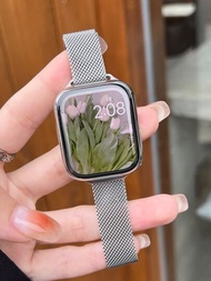 1 pieza Correa compatible con el Apple Watch, Correa delgada de malla de acero inoxidable con cierre magnético para mujeres y niñas, correa de repuesto para Apple Watch Series SE 9 8 7 6 5 4 3 2 1